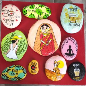 hand painted Pebbles