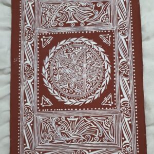 Handmade Saraswati Chowki : Kumaoni Traditional Cultural Art