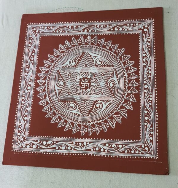 Handmade Lakshmi Chowki: Kumaoni Traditional Cultural Art
