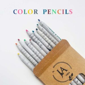 Recycled Newspaper Color Pencils- Set of 10
