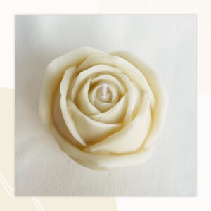 White Rose Candle