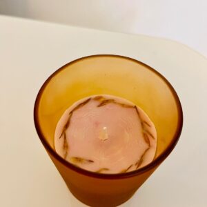 Handmade Soy Wax Candle with Petal arrangement