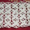 White Crochet Cotton thread rectangular table mat/runner (17 inch X 10 inch)