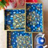 Set of 3 Hand painted Wooden Trays