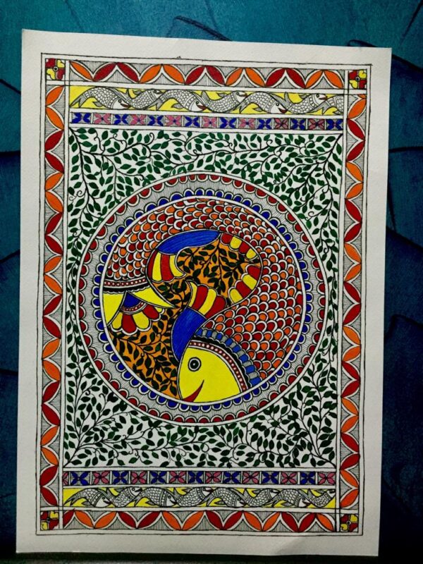 Hand Made Madhubani Painting