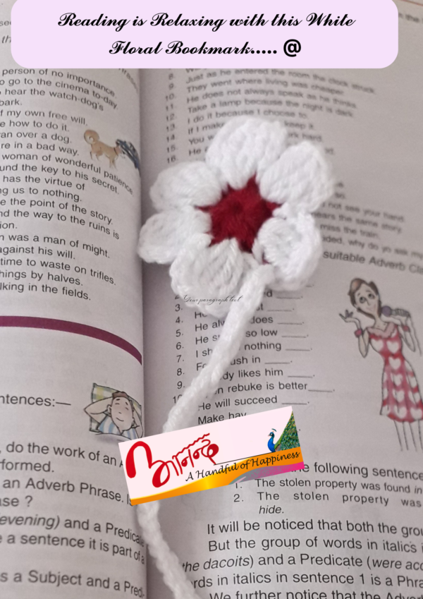 Crochet Daisy Bookmark