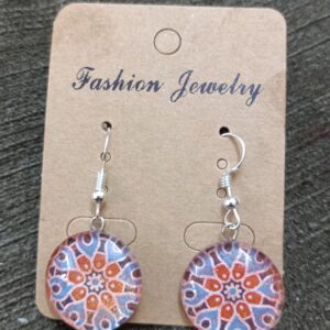 Glass Cabochon earrings