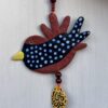 Handmade Clay bird Multi Colored