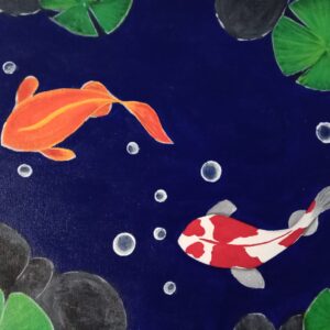 Handmade Koi Fish Painting