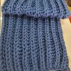 Handcrafted Blue Wool Muffler – Elegant, Cozy, and Timeless Winter Accessory