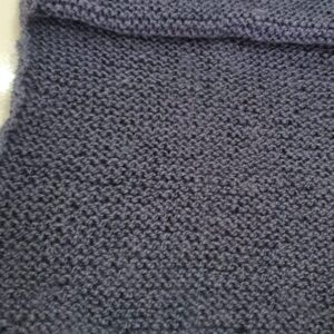 Hand-Knitted Grey Wool Muffler – Elegant, Cozy, and Durable Winter Essential