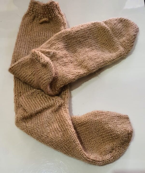 Hand-Knitted Skin-Toned Wool Socks – Comfortable, Discreet, and Soft Everyday Essentials