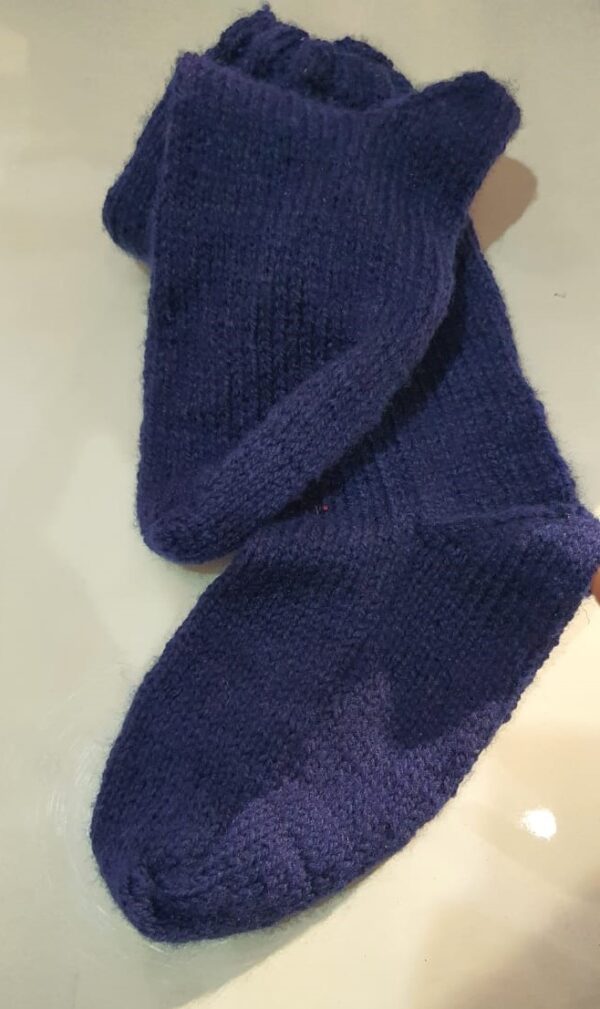 Handcrafted Blue Wool Socks – Cozy, Chic, and Durable Winter Essential