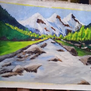 Painting of natural sycnic beauty