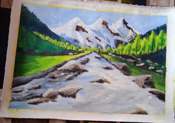 Painting of natural sycnic beauty