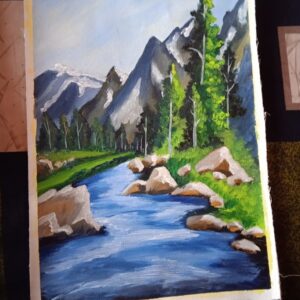Acrylic painting nature