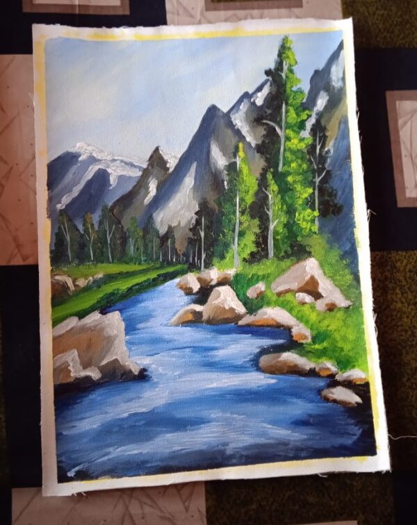 Acrylic painting nature