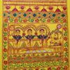Kumaon Jyotipatta: Traditional Ritual Mural on Yellow Cotton Cloth