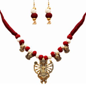 Handcrafted Ethnic Maa Durga Necklace Set