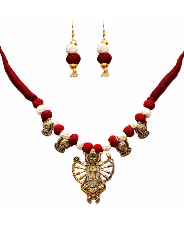 Handcrafted Ethnic Maa Durga Necklace Set