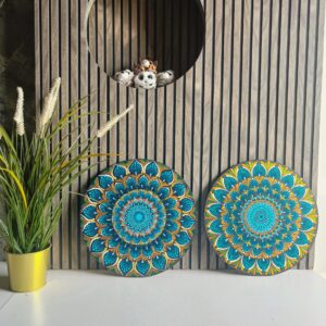 Turquoise pair Mandala art