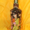 Handcrafted Rajasthani Women Hand-Painted Bottle Art