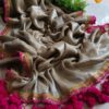 Exquisite Brown Pure Raga Tissue Silk Handcrafted Sari – Free Size, Elegant Traditional Wear