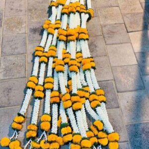 Elegant Artificial Flower Wall Hangings – Set of 10 Strings (5 ft each)