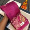 Traditional Handcrafted Magenta Tussar Silk Saree