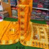 Tussar Silk Handcrafted Mustard Saree – Free Size | Timeless Elegance in Luxurious Fabric