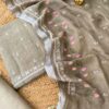 Muted Brown Handcrafted Bhagalpuri Linen Suit Set – Earthy Elegance with Embroidered Detail
