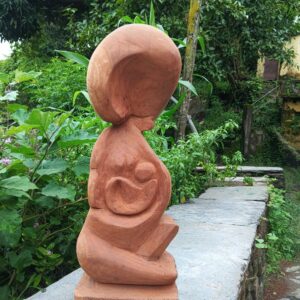 Handcrafted Heritage Wooden Sculpture | 150-Year-Old Toon Wood | One-of-a-Kind Collectible (24”)