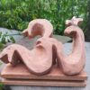 Handcrafted Om Symbol Wooden Idol | Natural Mehal Wood Carving (7x9 Inch)