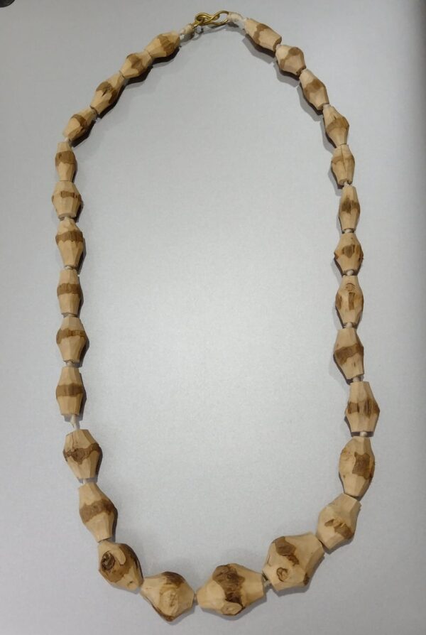 Handmade Natural Tulsi Stem Mala | Sacred Prayer & Meditation Beads (68 cm, 24 g)