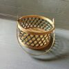 Handwoven Bamboo Pooja Basket with Handle – Traditional Eco-Friendly Design (7x4 in)