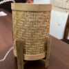 Bamboo Weave Table Lamp Shade | Handcrafted Cylindrical Design (4x6 inches)
