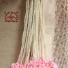 Handcrafted Pink Floral Pearl Hangings – Set of 10 | 2 Ft Long Decorative Tassels for Home, Wedding & Festive Decor