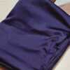 Midnight Plum Pure Satin Silk Saree with Blouse Piece | Handcrafted Plain Luxury Drapе