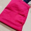Rani Pink Radiance Pure Satin Silk Saree with Blouse Piece | Handcrafted Plain Glossy Drapе