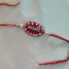 Handcrafted Aipan Art "Bhabhi" Rakhi with MDF Cutout | Red Handmade Raksha Bandhan Thread | Traditional Designer Rakhi for Bhabhi