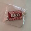 Handcrafted 'BRO' Aipan Art Rakhi | Modern Brother Rakhi with MDF Cutout | Rectangle Handmade Designer Raksha Bandhan Rakhi