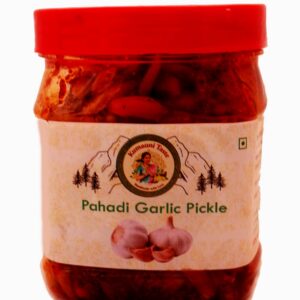 Handmade Organic Kumauni Garlic Pickle (Lehsun Achar) | No Preservatives | Traditional Himalayan Mustard Oil Recipe | 500g
