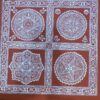 Hand-Painted Aipan Art Chowki Collection on Geru Canvas | Lakshmi, Pooja, Saraswati & Ashtadal Sacred Designs | 1.5 x 1.5 Ft Traditional Uttarakhand Wall Art